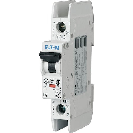 Eaton FAZ-C13/1-NA-DC-SP - IEC Miniature Circuit Breaker, FAZ-NA Series, 13 A, 1 Pole, Not Rated, 10k A at 277/480 V AC, C Curve