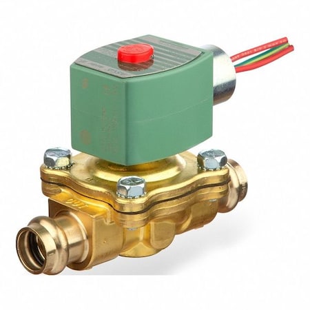 Asco K210G002LFXP 120/60,110/50 - Solenoid Valve, 2-Way, 2-Position, Normally Closed, 1/2 in Pipe Size, 110 V AC, 120 V AC, High Flow