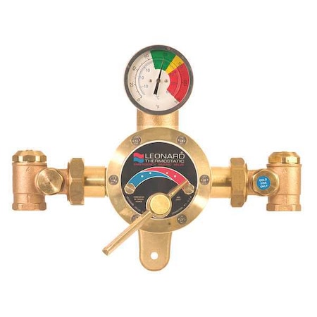 Leonard Valve TM-800-LF - Emergency Mixing Valve,Bronze,1 in.NPT
