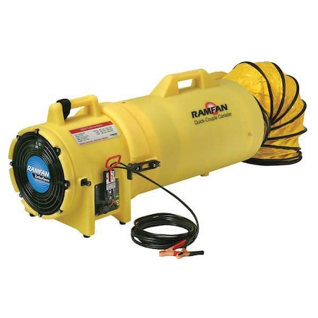 Ramfan ED9025 - Conf.Sp.Fan,Axial,25ft.,8 In.,Duct,1/4 HP