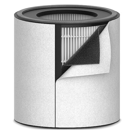 Trusens AFHZ3000-01-W - Air Filter,8.875in D,8.5in H,8.5in W,Pleated