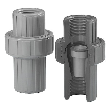 Plast-O-Matic ARV050EPT-PV - Air Release Valve Epdm,Threaded,PVC,1/2"