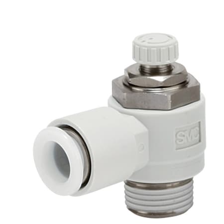 Smc AS3201FG-03-08S - Speed Control Valve,3/8in BSPT,Meter Out