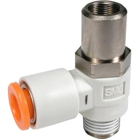 Smc AS3211F-03-12SD - Flow Control Valve, 3/8in BSPT, Meter In