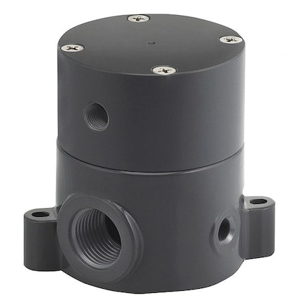 Plast-O-Matic BSDAM050T-NC-PP - Shut-Off Valve,Pneumatic,1/2 In.,FNPT