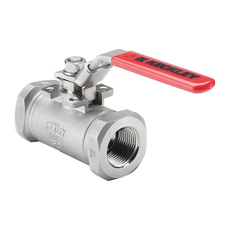Keckley BVS3THRSSAGSL-038 - 3/8" NPT Stainless Steel Ball Valve Inline