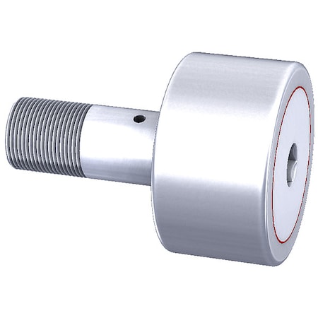 Smith Bearing CR-2-1/2-XB-SS-FG - Double Sealed Cam Follower, Flat Stud, Stainless Steel, 2-1/2 in Dia, 1-1/2 in Wd