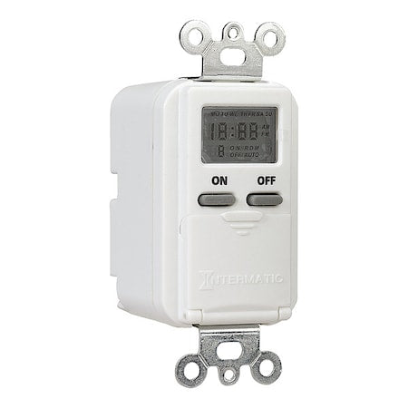 Intermatic EI500WC - Digital Timer,7-Day,SPST,120 V,White
