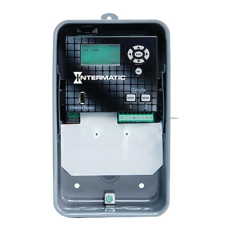 Intermatic ET90215CR - Electronic Timer,Astronomic,Gray,Metal