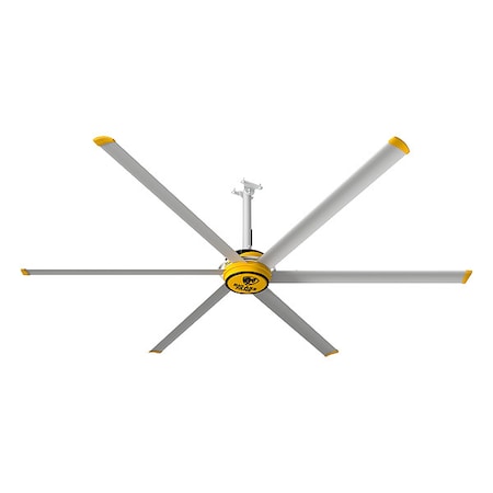 Big Ass Fans F-ES2-1201S34 - Ceiling Fan, E-Series, 12 ft Blade Dia., 6-Blade, Variable Speed, Reversible, No Light