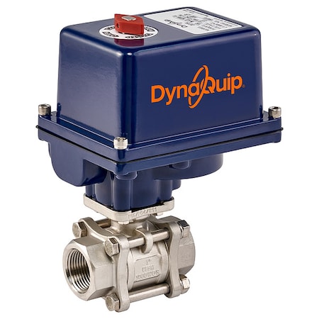 Dynaquip Controls E3S23AJE23 - 1/2" FNPT Stainless Steel Electronic Ball Valve 2-Way