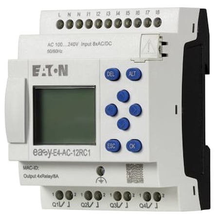 Eaton EASY-E4-AC-12RC1 - Control Relay, 8 Inputs, 4 Outputs