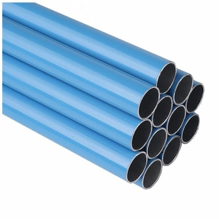 Fastpipe F2863-12 - Compressed Air Aluminum Pipe,1",Blue,PK12