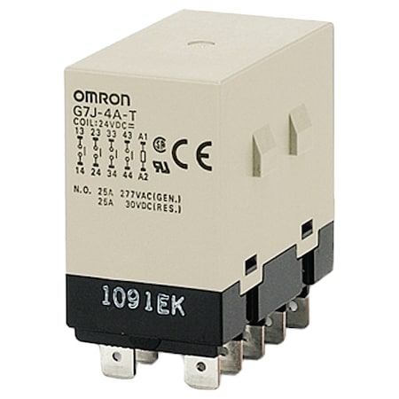 Omron G7J-3A1B-T AC100/120 - W-Bracket, General Purpose Relay, 18 m A, 21.6 m A, 10 Pins, Quick Connect