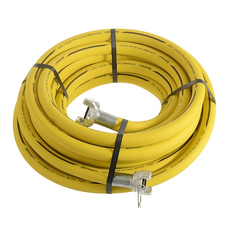 Continental JKY07530-100-77 - Jack Hammer Hose,300 psi,100 ft,Yellow