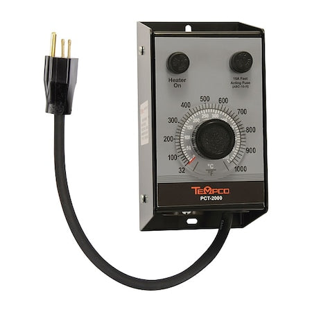 Tempco PCT20002 - Temp Ctrl Box,Analog,K,120 V,15 A,32-1000 F