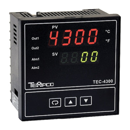 Tempco TEC55001 - Temp Controller,Prog,90-264 V,Relay2 A