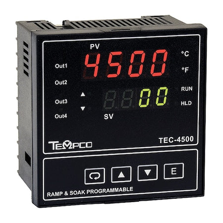 Tempco TEC58007 - Temp Ctrl,90-264 VAC,1/4 Din,SSR/Relay