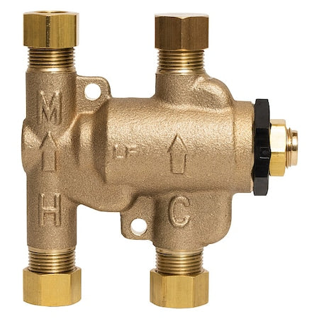 Watts 3/8 LFUSG-B M3 - Thermostatic Mixing Valve,3-3/8"x3-3/16"