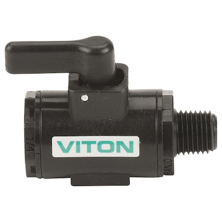 Banjo LV025MTV - Manual 2-Way Ball Valve,NPT,Polypro