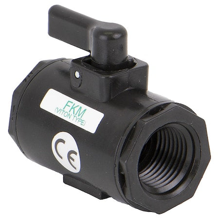 Banjo LV050V - Manual 2-Way Ball Valve,NPT,Polypro