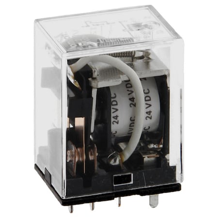 Omron LY2-D-DC24 - Plug-In, General Purpose Relay, Square, 36.9 m A, 8 Pins, Plug-in