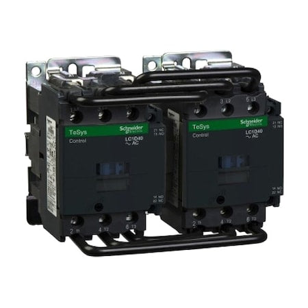 Schneider Electric LC2D50G7 - IEC Magnetic Contactor, 1 NC/1 NO, 120 V AC, 3 P, Reversing, Screw Clamp
