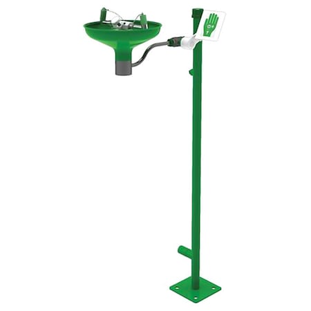 Hughes Safety Showers L85GSP - Lab Eyewash, Pedestal Mount, Stainless Steel