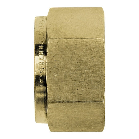 Brennan Industries N0318-04-B - Nut, Brass, Compression, 1/4 in