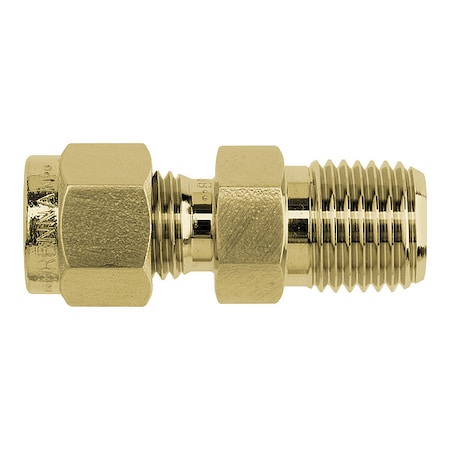 Brennan Industries N2404-04-02-B - Strt, Brass, Tube 1/4 in, MNPT 1/4 in