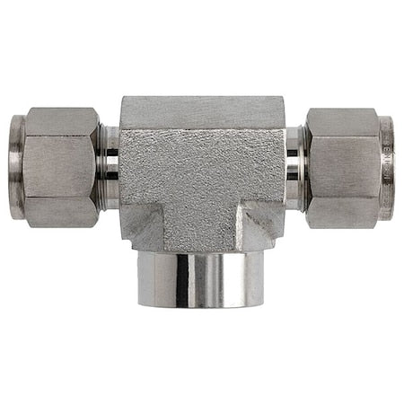 Brennan Industries N2602-12-12-12-SS - Tee, SS, Comp 3/4", Comp 3/4", FNPT 3/4"