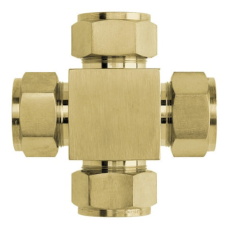 Brennan Industries N2650-08-08-08-08-B - Cross,Brass,Tube1/2",1/2",1/2",1/2"
