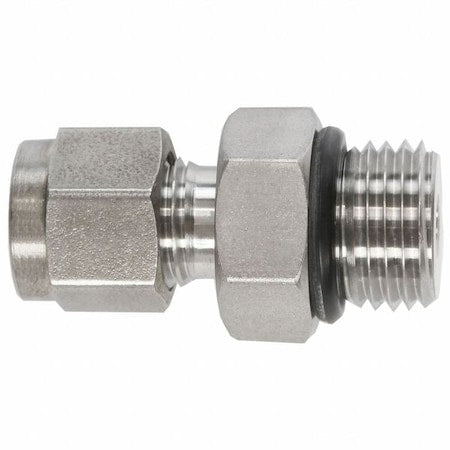 Brennan Industries N6400-06-04-O-SS - Strt, SS, Comp. 3/8 in, ORB 1/2 in