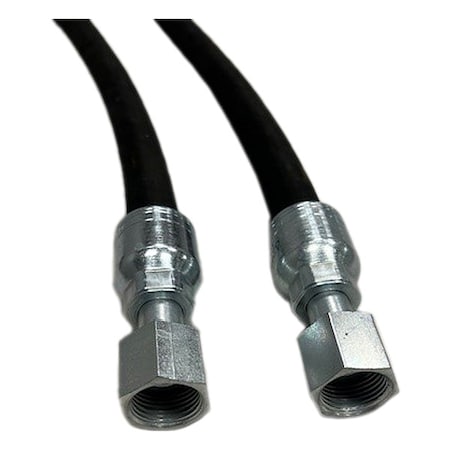 Aeroquip EC215-06-6FR-6FR-12" - Wire Braided Hydraulic Hose Assembly