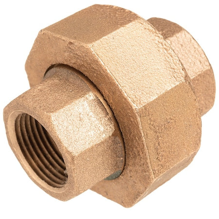 Usa Industrials ZUSA-PF-15549 - Straight Brass Brass Class 250 Pipe Fittings, 1/2 in Female NPT X 1/2 in Female NPT