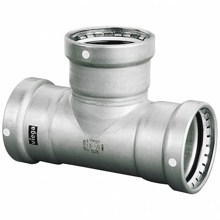 Viega 95615 - Tee, SS, Press-fit 4", 4", 3"