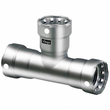Viega 95860 - Tee, SS, Press-fit 1 1/4", 1 1/4", 3/4"