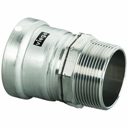 Viega 98310 - Strt, SS, Press-fit 4 in, MNPT 4 in