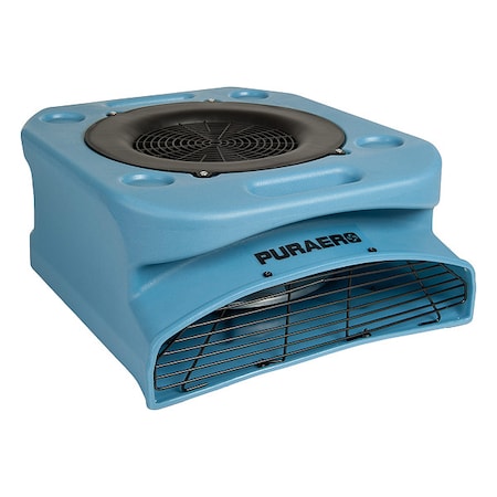 Puraero PA-250-LP-BL - Low Profile Cent Blower,Blue,8-11/16in H