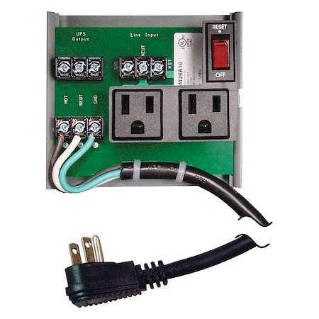 Functional Devices-Rib PSM2RB10 - Track Mount,UPS Power Control Center