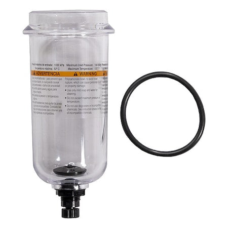 Parker PS832P - FRL Replacement Bowl,Polycarbonate