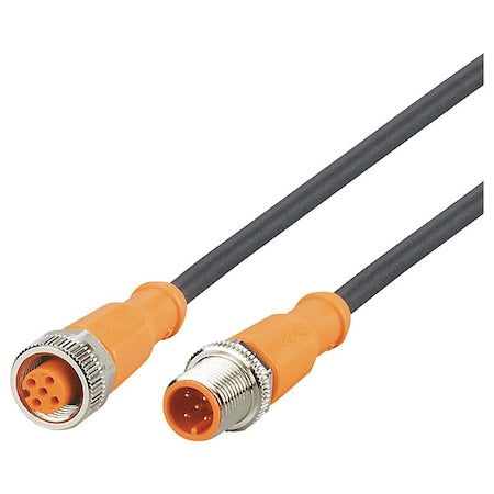 Ifm EVC059 - Double-Ended Cordset,5 m L Cable