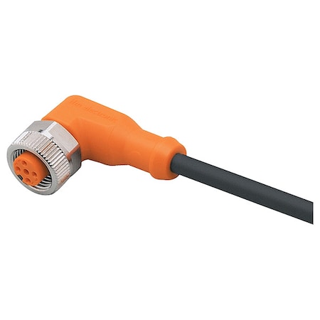 Ifm EVC074 - Single-Ended Cordset,5 m L Cable