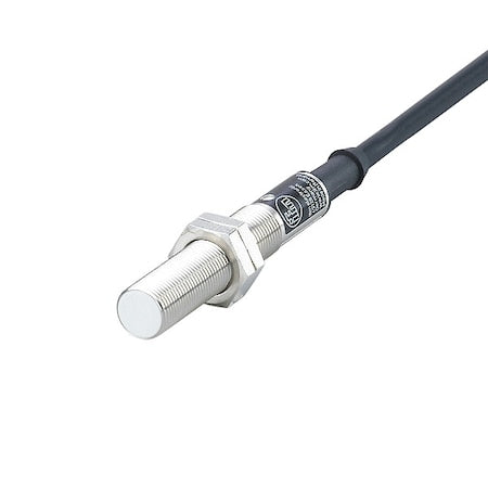 Ifm IF0303 - Cylindrical, Inductive Proximity Sensor, 12 mm Dia., Brass, 2 m, Bare Wire, 2 Wires, Shielded