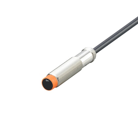 Ifm IF7107 - Cylindrical, Inductive Proximity Sensor, 12 mm Dia., Brass, 2 m, Bare Wire, 3 Wires, Unshielded