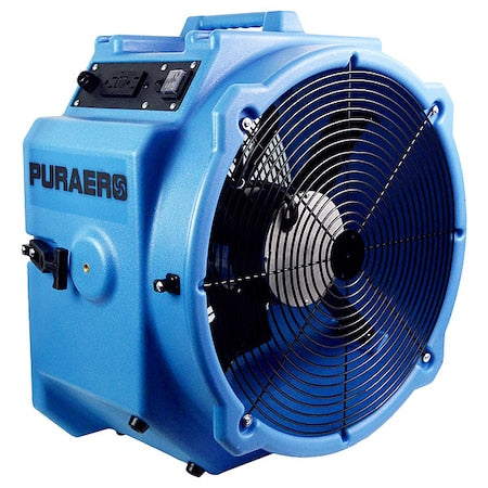Puraero PA-250-AF - Axial Blower, Blue, Plastic, 21 in H