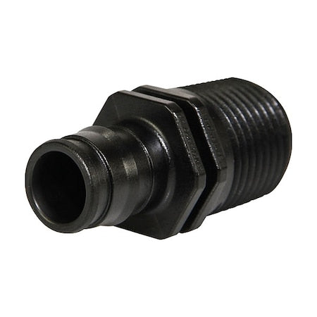 Uponor Q4627575 - Straight, Polymer, Barbed 3/4", NPT 3/4"