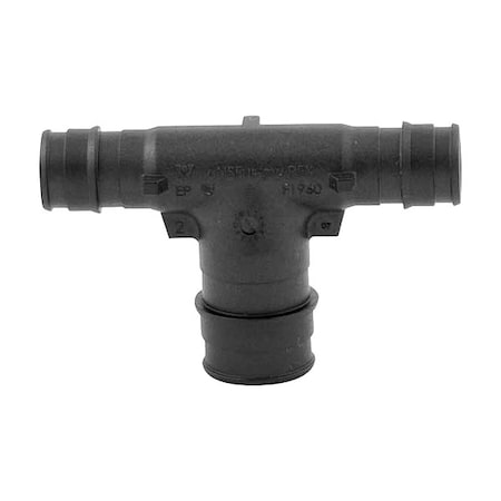 Uponor Q4751775 - Tee, Polymer, Barbed1in, 3/4in, 3/4in