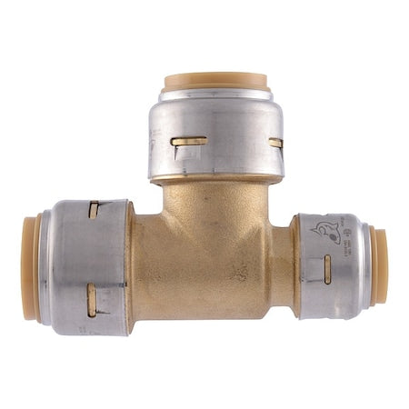 Sharkbite UR444 - Tee, Brass, Push-Fit 3/4", 1/2", 1/2"