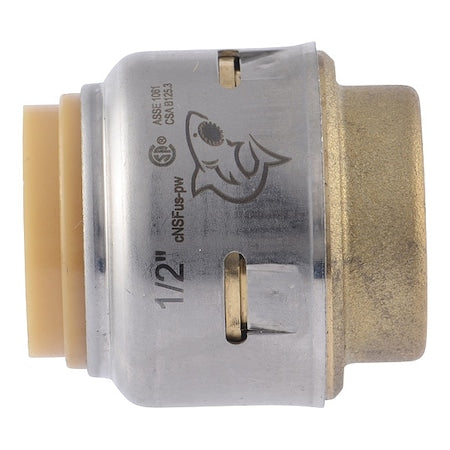 Sharkbite UR514 - Cap, Brass, Push-to-Connect 5/8 in